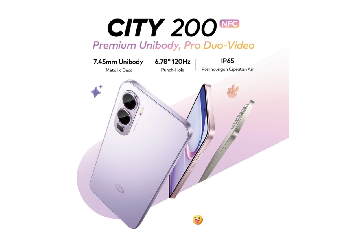 Itel, Itel City 200, ponsel, Indonesia, Itel City 200 Resmi di Indonesia, HP Android Baterai Besar Harga Rp 1,3 Jutaan