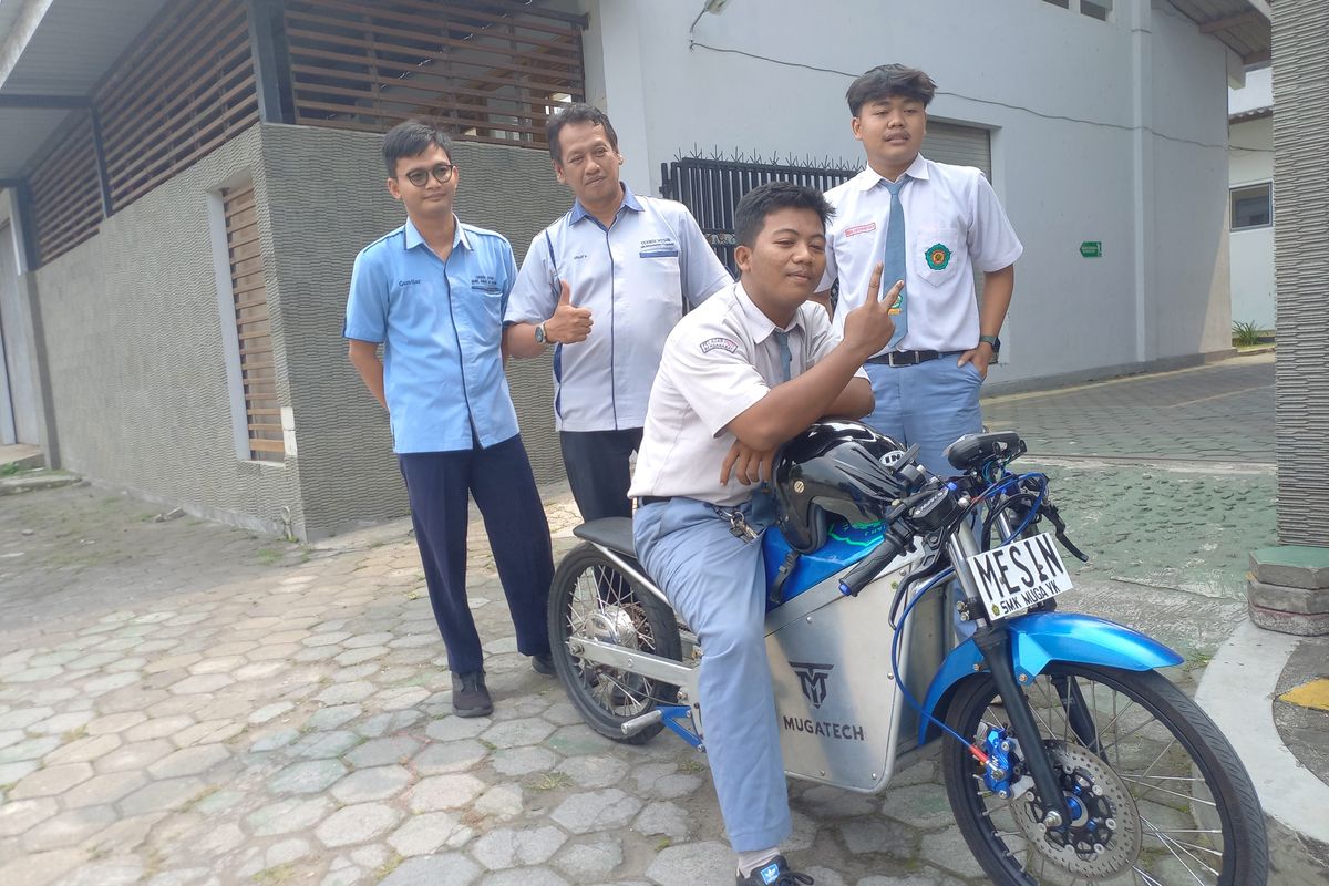 Motor listrik, SMK Muhammadiyah 3 Yogyakarta, Motor drag listrik, Mugatech, Spesifikasi Motor Drag Listrik Rakitan Siswa SMK Muhammadiyah 3 Yogyakarta