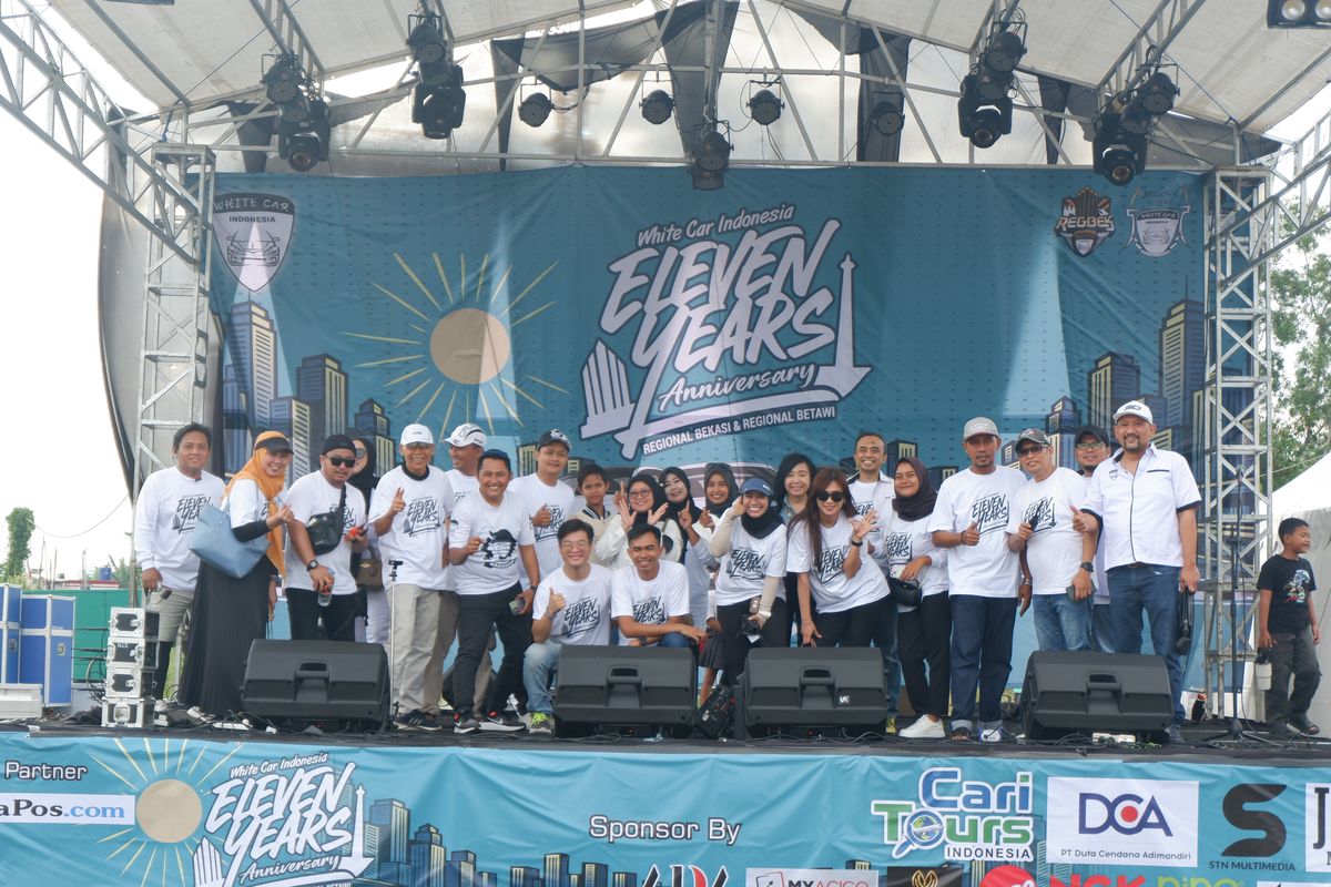 Betawi, Bekasi, komunitas, White Car Indonesia, mobil putih, Rayakan 11 Tahun, WCI Bekasi dan Betawi Rangkul Puluhan Komunitas