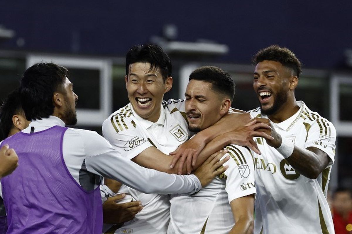 son heung-min, los angeles fc, Major League Soccer, denis bouanga, mantan bintang tottenham, Duet Son Heung-min dan Denis Bouanga Buat LAFC Ukir Sejarah di MLS