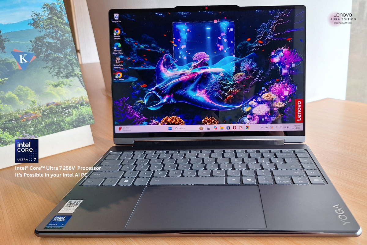 Laptop premium, kecerdasan buatan, Microsoft Copilot, Dolby Atmos, Intel Core Ultra, Microsoft copilot, laptop premium, Lenovo Yoga 9i 2-in-1 Aura Edition, Lenovo Yoga 9i 2-in-1 Aura Edition, Laptop AI Serbabisa untuk Hiburan dan Produktivitas Tanpa Batas, Visual dan audio selevel bioskop, responsif untuk gaming, Fleksibel, bertenaga, dan tahan lama untuk semua jenis hiburan, Laptop kreatif yang mendukung berbagai profesional dan hobi, Daya tahan dan fitur privasi untuk produktivitas maksimal, Komitmen pada keberlanjutan, aksesibilitas, dan jaminan