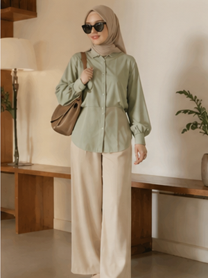 warna sage, mix and match, kombinasi warna, Warna Sage Cocok dengan Warna Apa? Ini 10 Kombinasinya, Apa Itu Warna Sage dan Kenapa Banyak Digemari?, Warna Sage Cocok dengan Warna Apa?, Inspirasi Outfit dengan Warna Sage, Tips Mix and Match Warna Sage agar Tidak Norak, Warna Jilbab yang Cocok dengan Baju Sage, Jilbab warna nude dan cream, FAQ Seputar Warna Sage, Kesimpulan