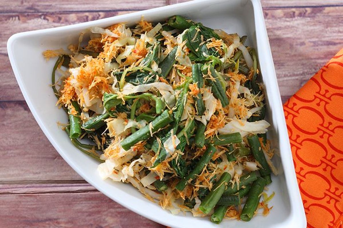 urap sayur, sayuran, Resep Urap Mentah Bumbu Kencur, Lauk Sehat, Segar dan Rendah Kalori