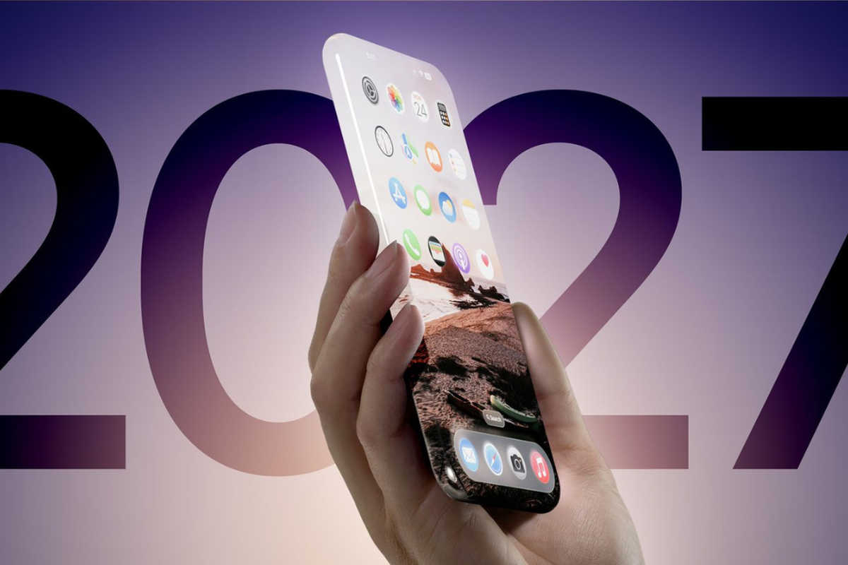 Apple, iPhone, desain layar iPhone, iPhone 19 Pro, apple, rumor adalah, Apple Bikin iPhone dengan Layar di Tiap Sisinya?
