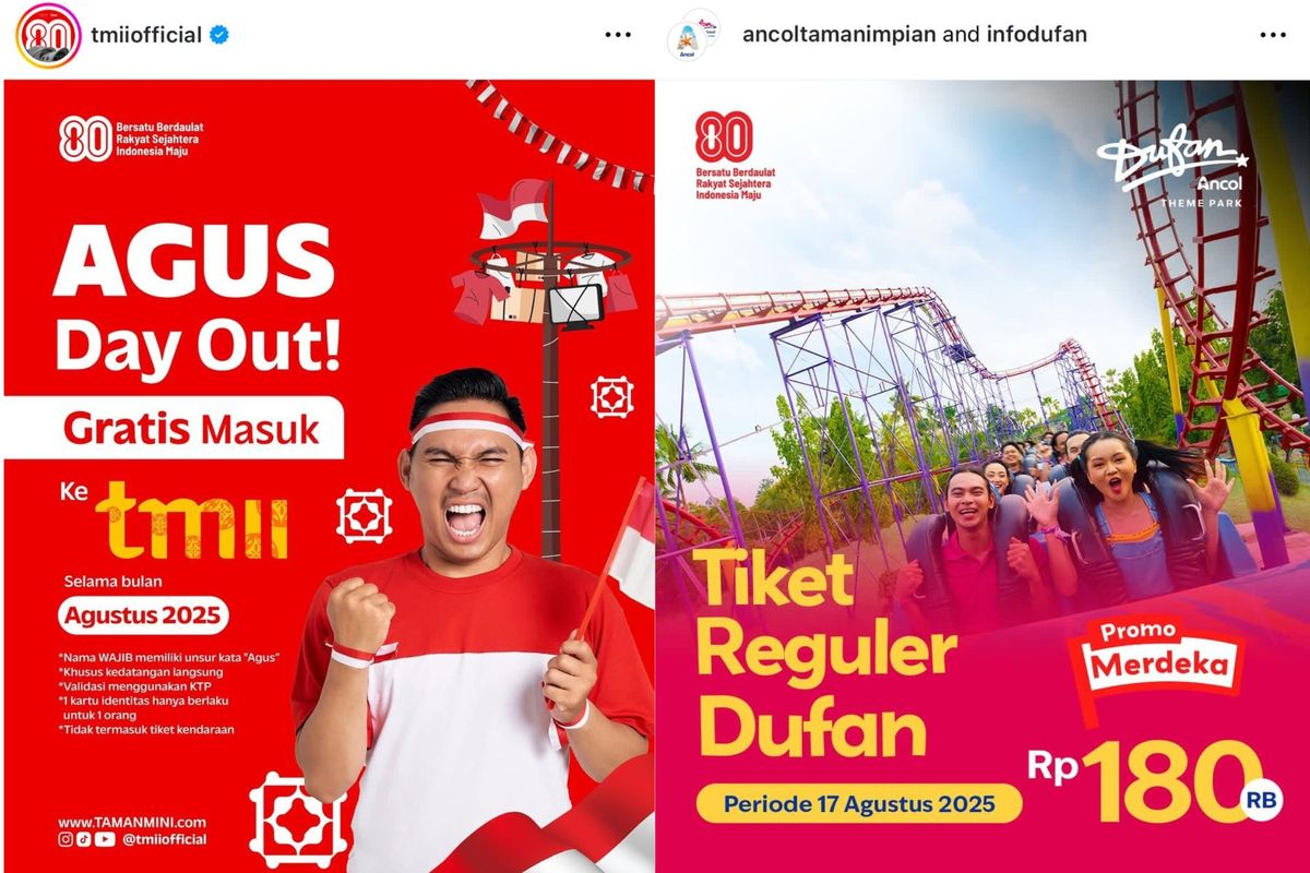 promo ancol, promo 17 agustus, diskon tempat wisata, promo wisata 17 agustus, promo kemerdekaan, promo tempat wisata, Promo Tempat Wisata 17 Agustus 2025: Dari Dufan, TMII, Kebun Binatang