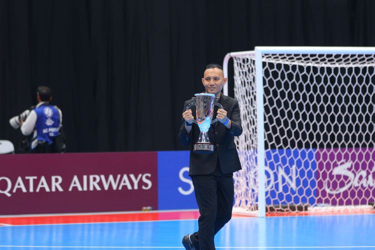 Caisar Silitonga, Piala Asia Futsal, Timnas Futsal Indonesia, final Piala Asia Futsal, Piala Asia Futsal 2026, Isi Hati Caisar Silitonga Saat Bawa Trofi Piala Asia Futsal 2026