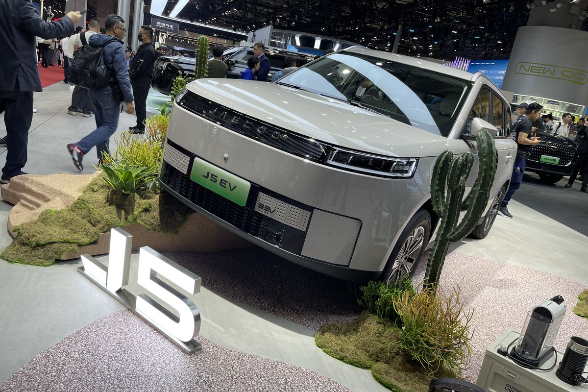 Jaecoo, J5 EV, Auto Shanghai 2025, Intip Kabin Jaecoo J5 EV yang Tebar Pesona di Auto Shanghai 2025