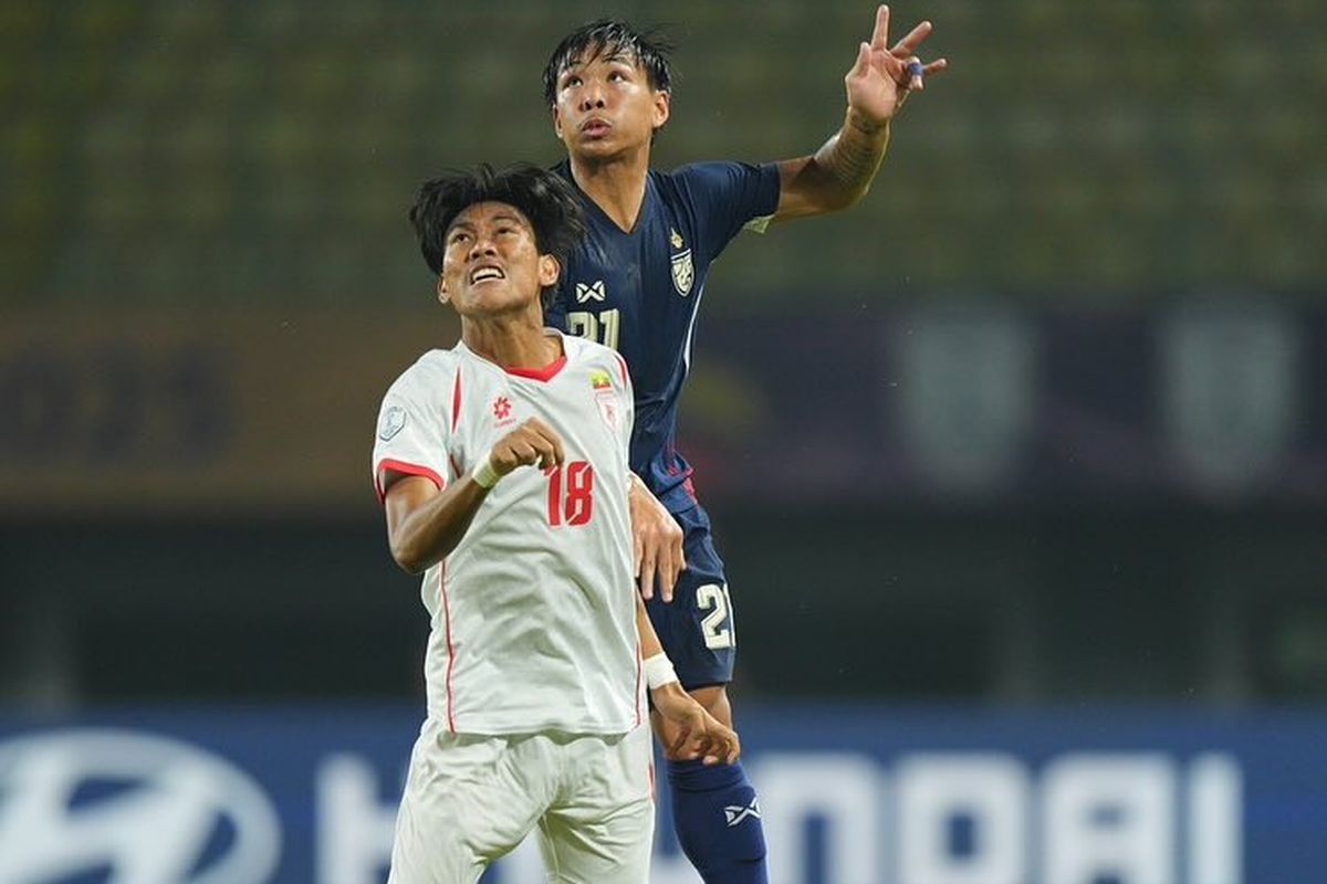 Timnas Thailand U23, ASEAN U23 Championship 2025, Piala AFF U23 2025, Timnas Myanmar, thailand vs myanmar, timnas Thailand U23, Hasil Piala AFF U23 2025: Diimbangi Myanmar, Thailand Juara Grup C