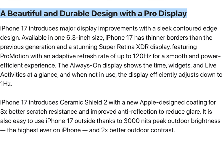 apple, iPhone 17, layar 120 Hz, ProMotion Display, Refresh rate 120 Hz, iPhone reguler, iPhone 17 120 Hz, Ketika Layar 120 Hz Baru Masuk iPhone 17, HP Android Sudah 8 Tahun Lalu...