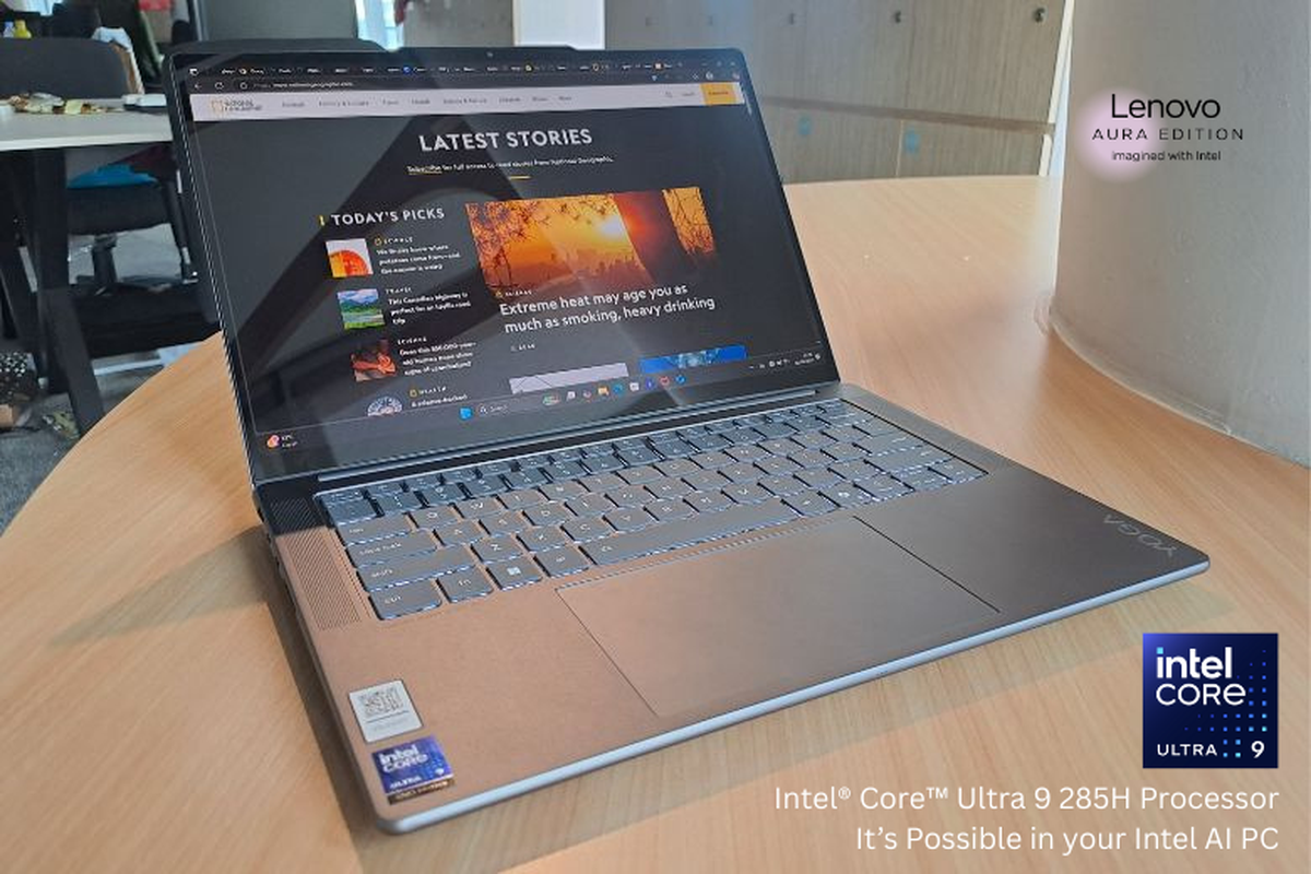 Lenovo, laptop lenovo, laptop, Intel Core Ultra, laptop AI, Yoga Pro 7i Aura Edition, prosesor Intel Core Ultra, Review Yoga Pro 7i Aura Edition, Tipis, Elegan, dan Dilengkapi Teknologi AI, 1. Desain premium, portabel, dan tangguh, 2. Layar OLED 3K memanjakan mata, 3. Performa tinggi untuk produktivitas , 4. Teknologi AI yang adaptif, 5. Daya tahan baterai dan pengisian cepat