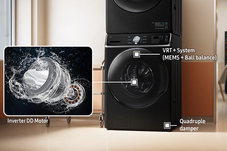 Mesin cuci, Samsung, Mesin pengering, Samsung Rilis Mesin Cuci Jumbo untuk Bisnis Laundry, Sekali Cuci Bisa 18 Kg