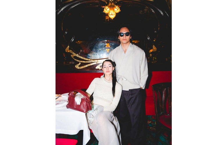 Jefri Nichol, Ameera Khan, Paris Fashion Week, Paris Fashion Week 2025, Amiri, amiri, Kenzo, kenzo, Hermes, paris fashion week 2025, jefri nichol dan pacar, Gaya Jefri Nichol di Paris Fashion Week 2025, Modis Bareng Ameera Khan