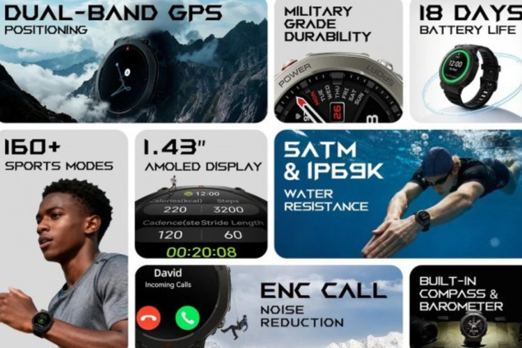smartwatch, Black Shark GS3 Ultra, Spesifikasi, spesifikasi, SmartWatch, jam tangan tangguh, Black Shark GS3 Ultra Resmi, Smartwatch Bodi Metal dengan Sertifikat Militer
