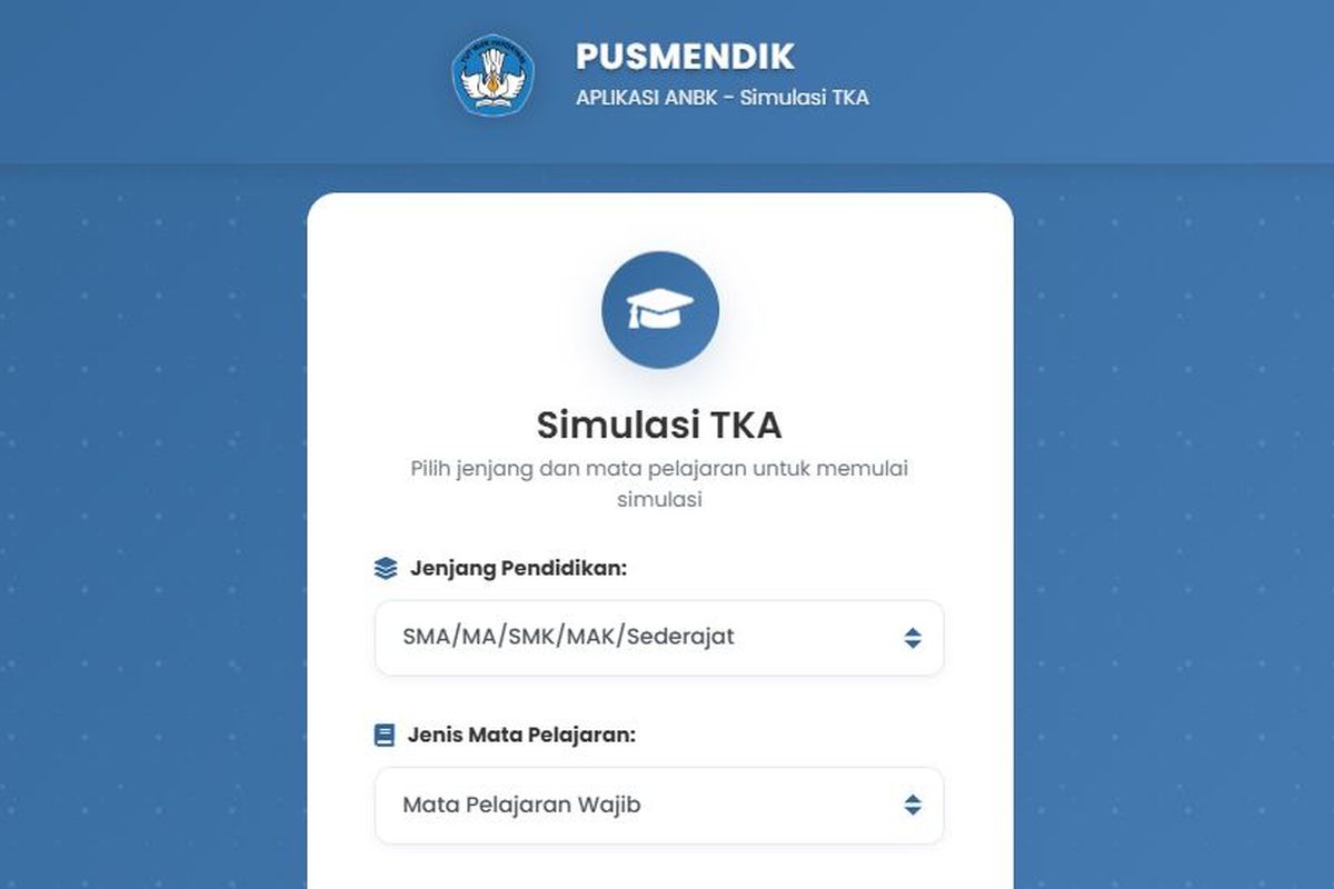 Tes Kemampuan Akademik, Kemendikdasmen, TKA 2025, simulasi tka sma 2025, simulasi tka gratis, Link dan Cara Akses Simulasi TKA 2025 Gratis untuk Siswa Kelas 12