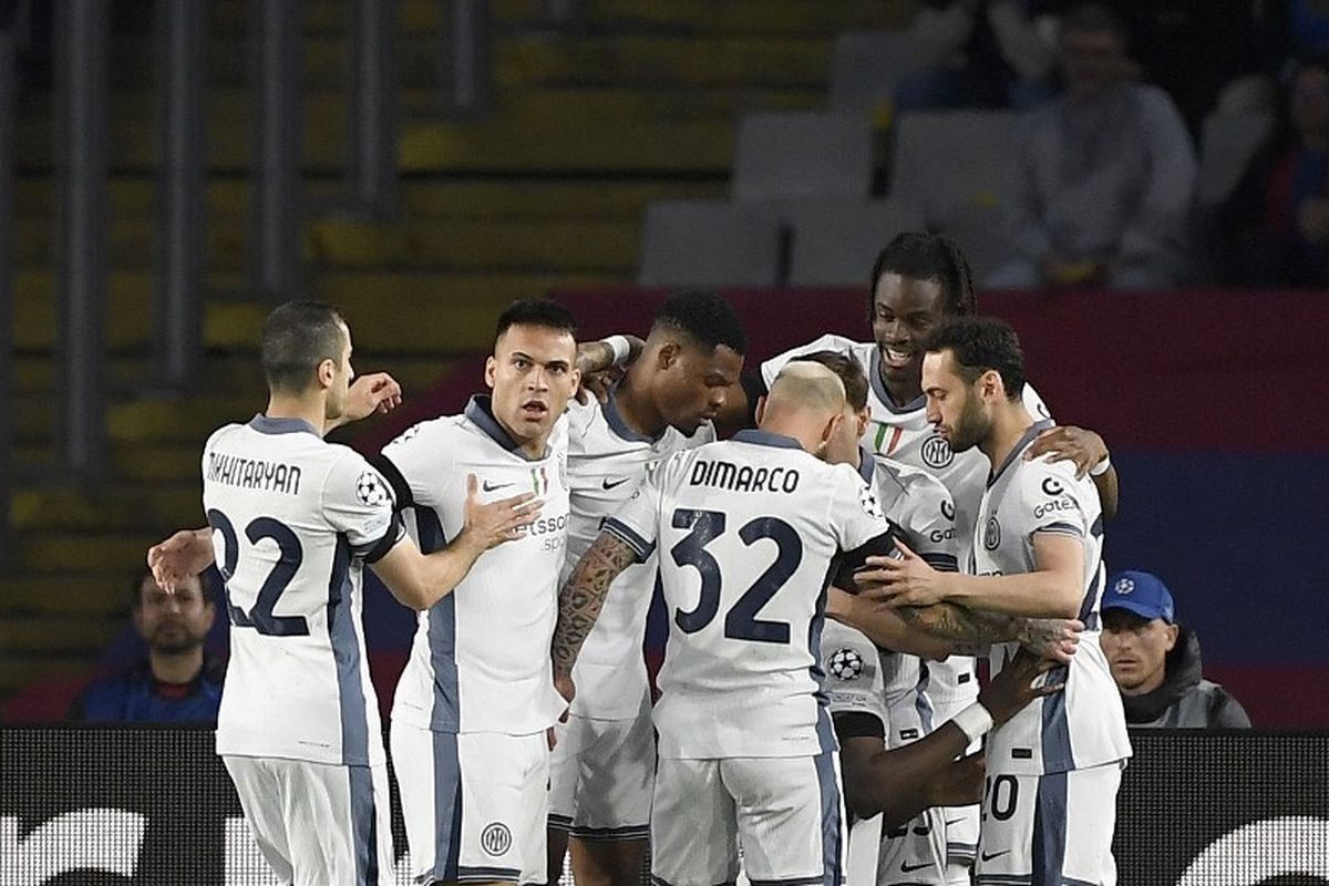 Inter Milan, Liga Champions, Barcelona vs Inter, INTER MILAN, Barcelona Vs Inter, LIVE Barcelona Vs Inter 1-2, Gol Akrobatik Dumfries Dibalas Yamal!