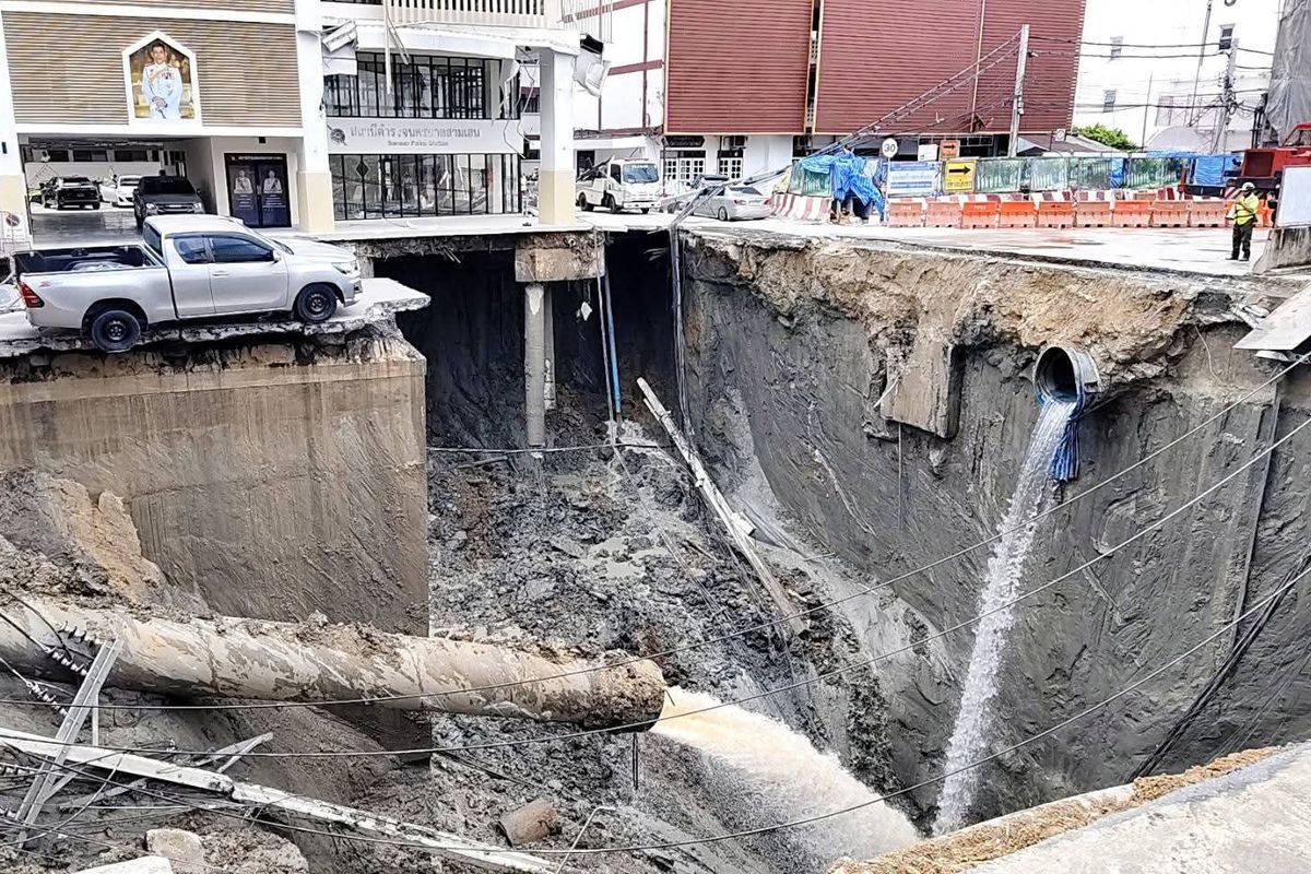 bangkok, penyebab sinkhole, sinkhole di Bangkok, Tragedi Sinkhole, Tragedi Sinkhole di Bangkok: Penyebab dan Dampak Pada Transportasi dan Layanan Kesehatan, Penyebab Sinkhole di Bangkok, Pemerintah Thailand Lakukan Penyelidikan, Dampak dan Kerusakan Akibat Sinkhole, Kepanikan di Kalangan Warga