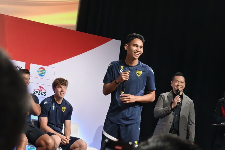 Piala Presiden 2025, Marselino Ferdinan, Marc Klok, Asnawi Mangkualam, Timnas Indonesia, Preskon Piala Presiden, Arena Kerabatan dan Canda Tawa Antarpemain Timnas