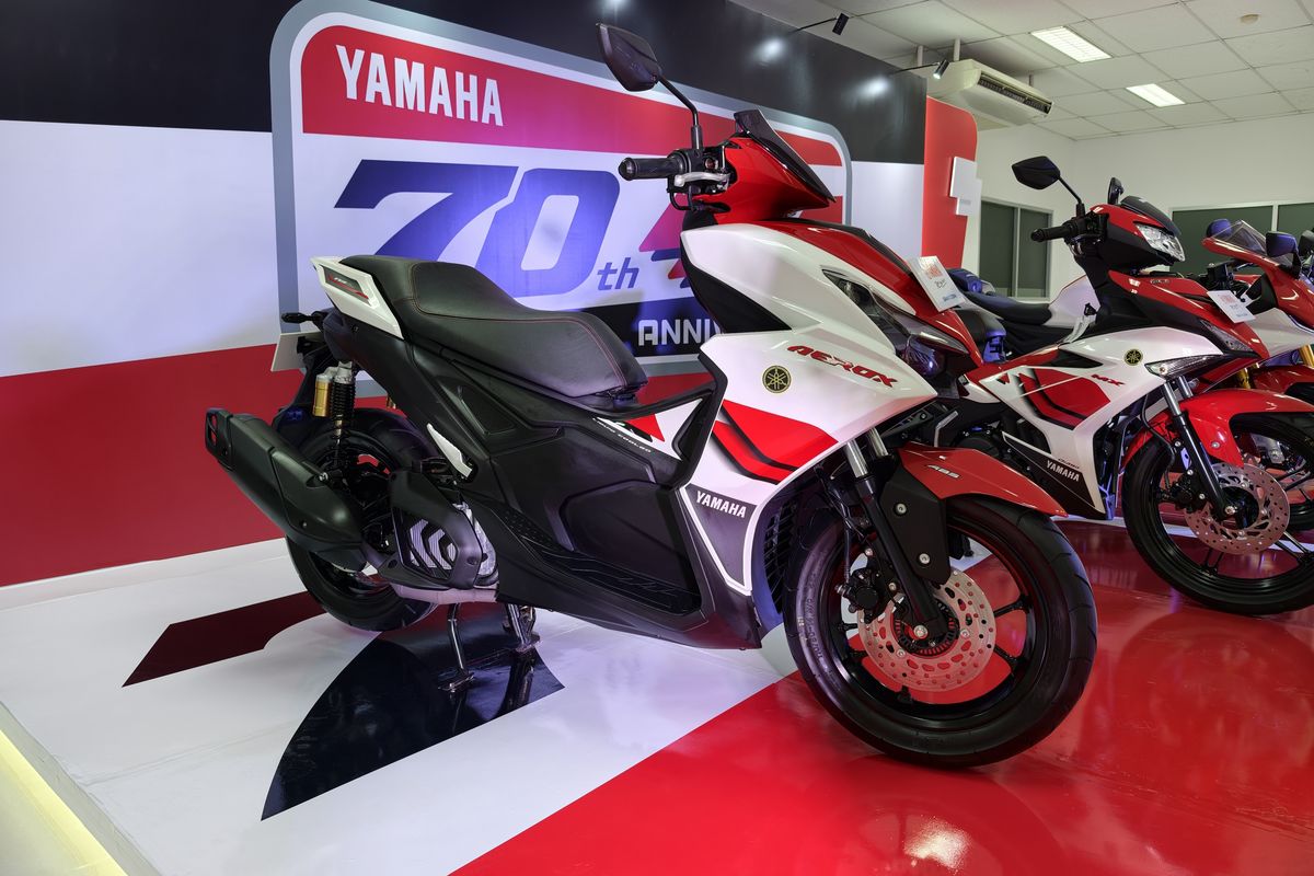 Aerox Alpha, Detail Yamaha Aerox Alpha Livery Special 70th Yamaha Anniversary