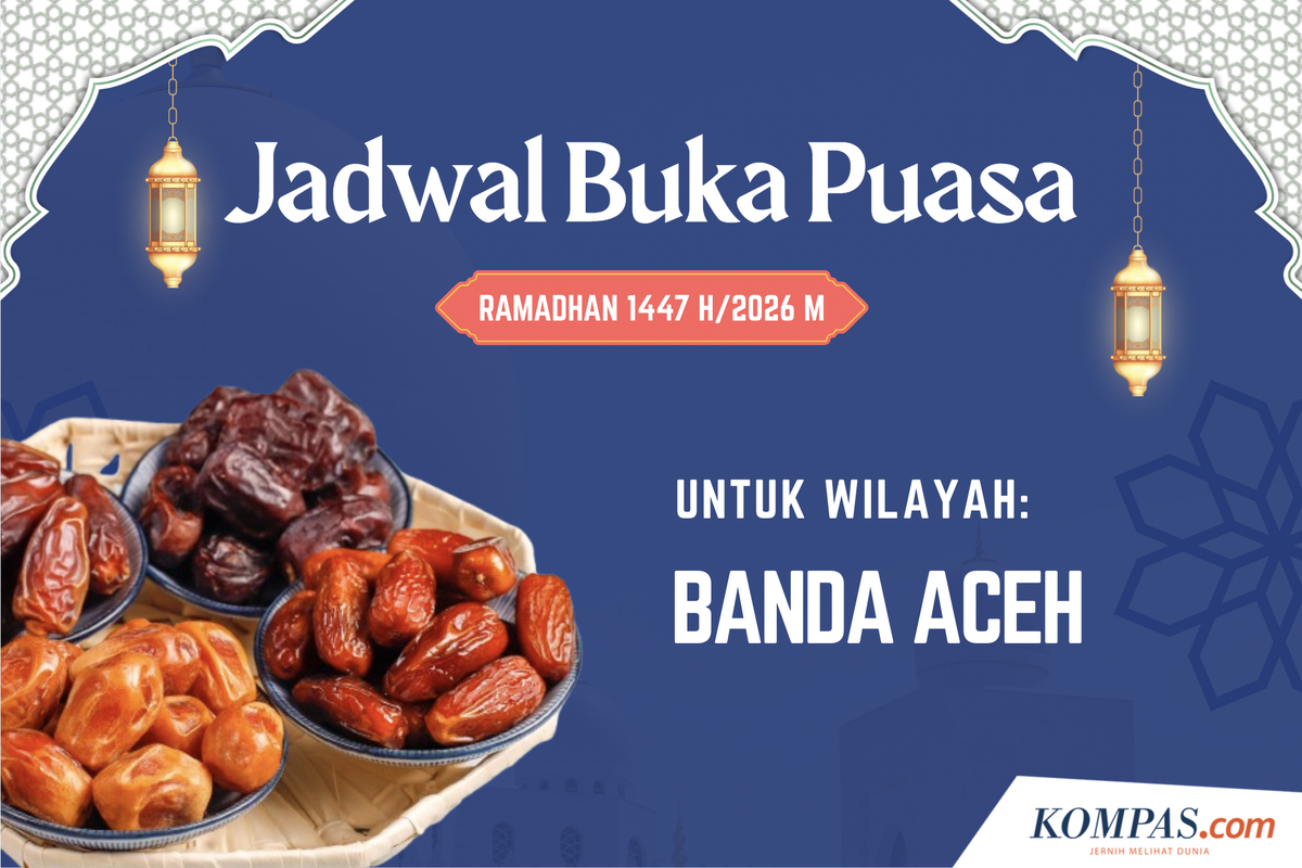 Jam Buka Puasa Banda Aceh dan Sekitarnya Hari Ini, 7 Maret 2026