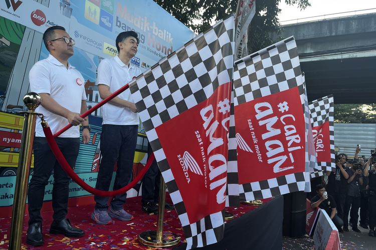 mudik, Ribuan Pengguna Motor Honda Berangkat Mudik Bareng 2026