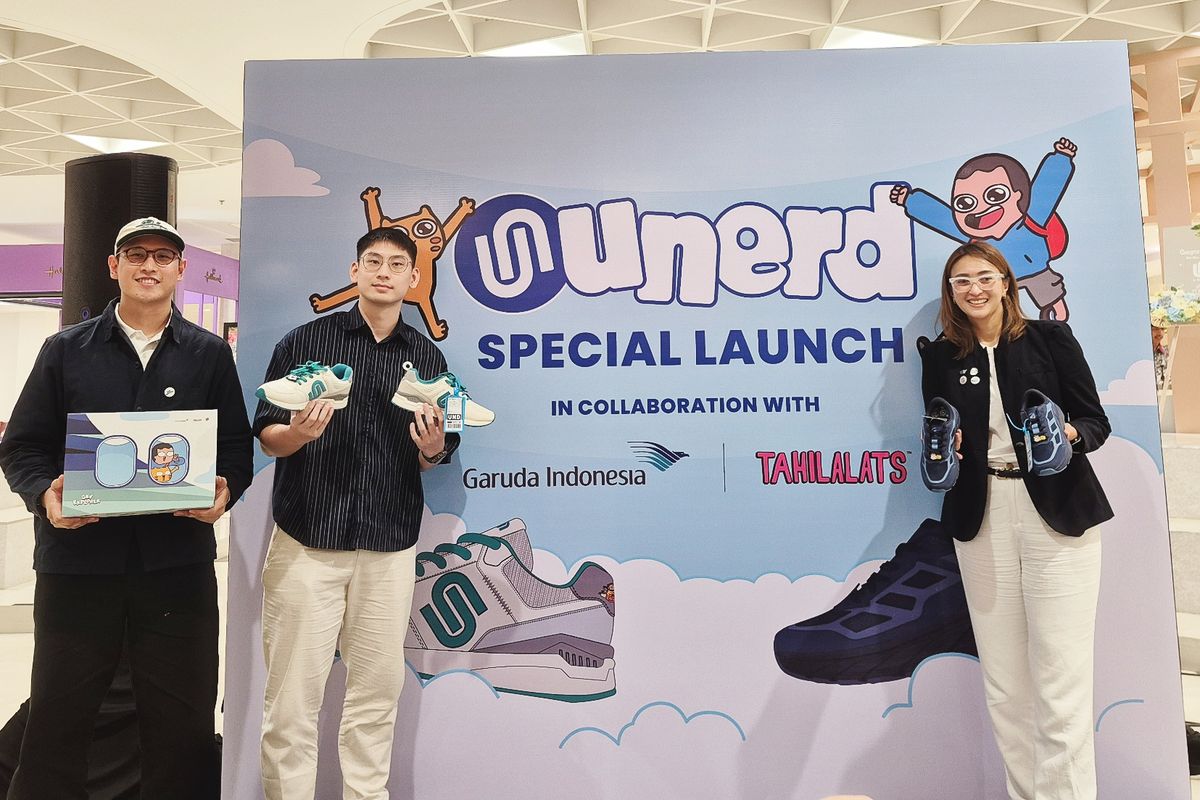 Fly the Local Way, sepatu brand lokal, Fly the Local Way, Kolaborasi Unerd, Tahilalats, dan Garuda Indonesia Hadirkan Sneakers Eksklusif
