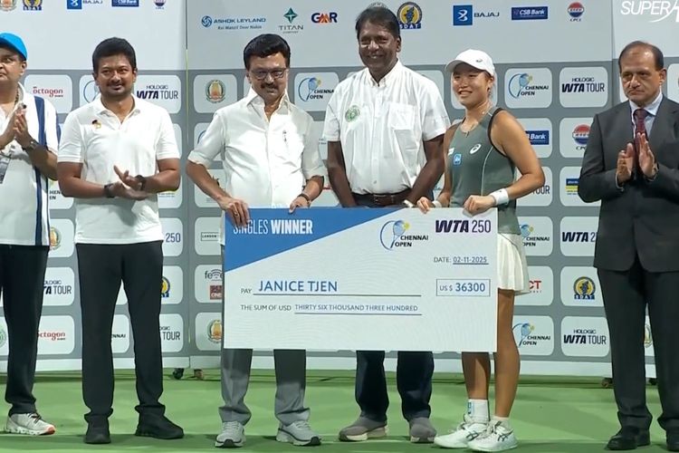 Janice Tjen, janice tjen juara chenai open 2025, profil janice tjen, wta 250 chennai 2025, petenis putri indonesia, Sosok Janice Tjen, Petenis Indonesia yang Raih Gelar Tunggal dan Ganda di WTA 250 Chennai
