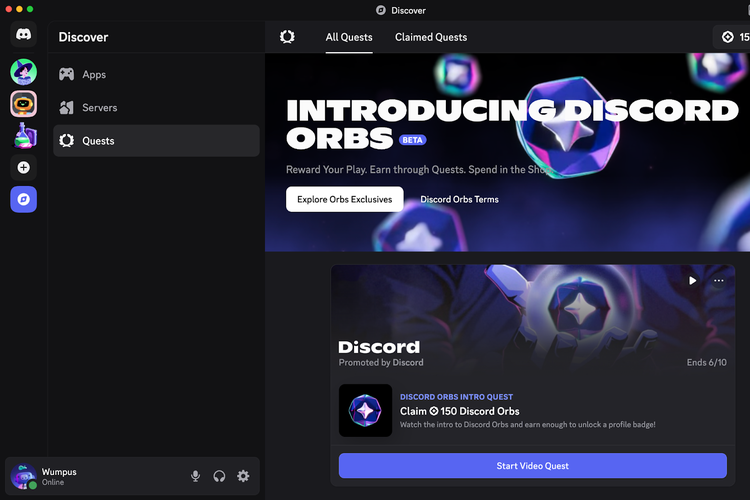 Discord, virtual rewards, iklan Discord, Bisa Dapat Uang Virtual dari Discord, Begini Caranya