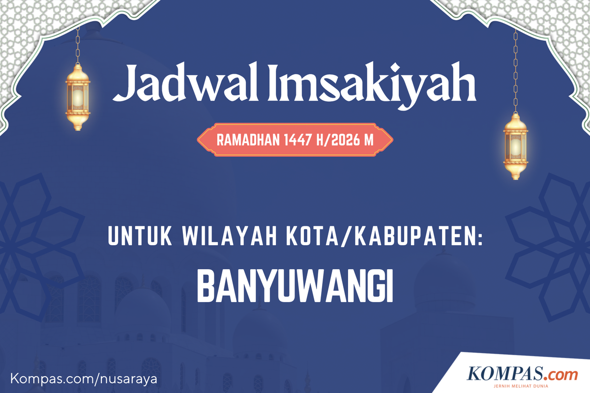 Ramadhan 2026, Jadwal Imsakiyah Banyuwangi Lengkap Selama Ramadhan 2026
