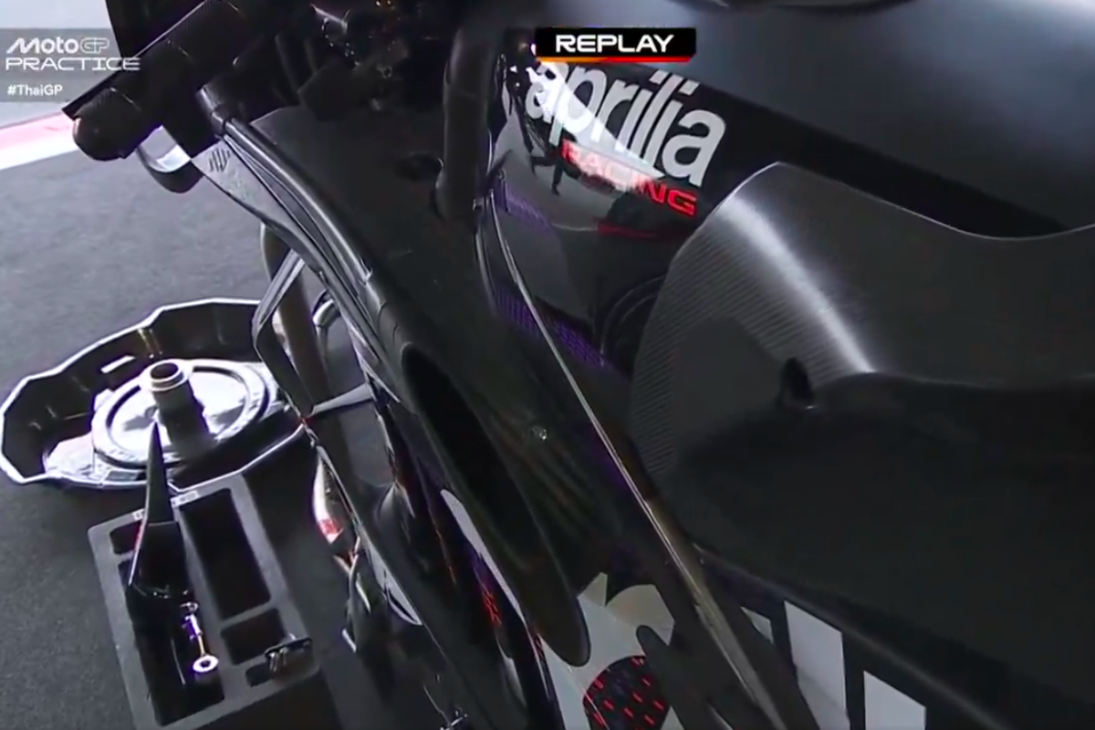 Aprilia, aerodinamika, MotoGP, Motor Balap Aprilia Mendadak Kencang, Ini Rahasianya