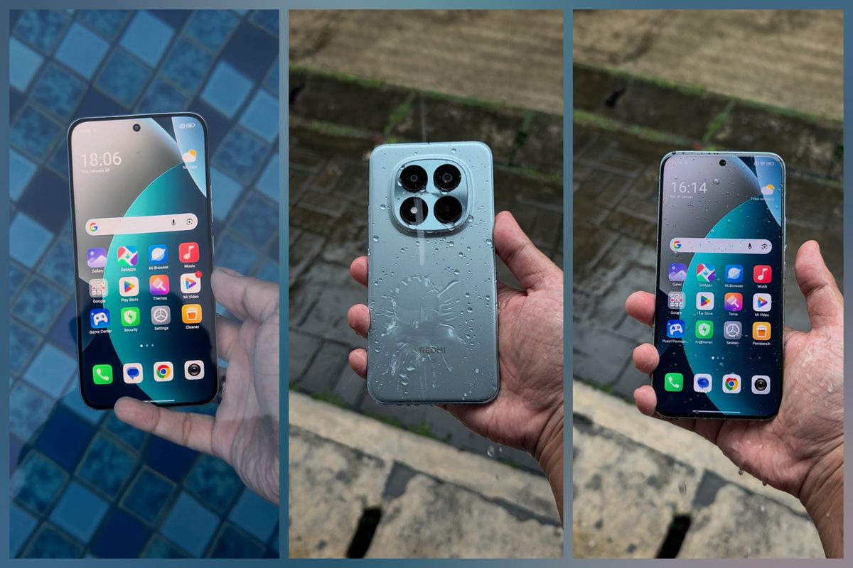Redmi Note 15 Pro Plus, Xiaomi, berenang, Redmi Note 15 Pro Plus Saya Pakai Berenang dan Hujan-hujanan, Begini Kondisinya, Uji jatuh, Harga Redmi Note 15 Pro Plus di Indonesia, Harga Redmi Note 15 4G, Harga Redmi Note 15 5G, Harga Redmi Note 15 Pro, Harga Redmi Note 15 Pro Plus
