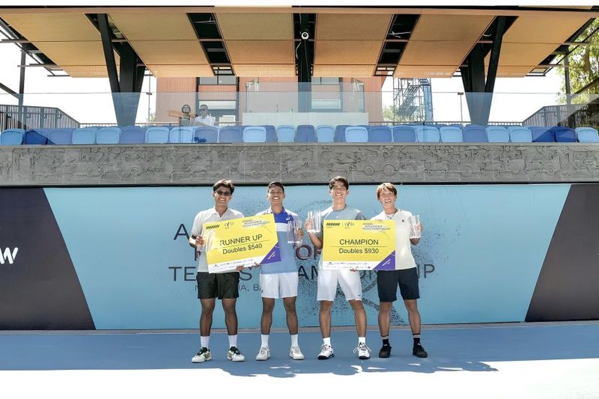 tenis, Tenis, Amman Mens World Tennis Championship, Renaldi Aqila dan Gunawan Trismuwantara Raih Runner-up di Ajang ITF M15 Bali