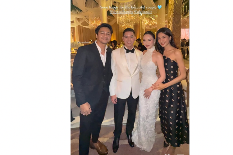 pernikahan al ghazali, pernikahan al ghazali dan alyssa daguise, intimate dinner al ghazali dan alyssa, style seleb di acara wedding, deretan seleb di pernikahan Al Ghazali Alyssa Daguise, intime wedding dinner Al Ghazali Alyssa Daguise, Hadir di Intimate Wedding Dinner Al Ghazali dan Alyssa, Deretan Seleb Tampil Glamor, Tissa Biani, Aaliyah Massaid, Mikha Tambayong dan Deva Mahenra, Bunga Citra Lestari dan Boy William