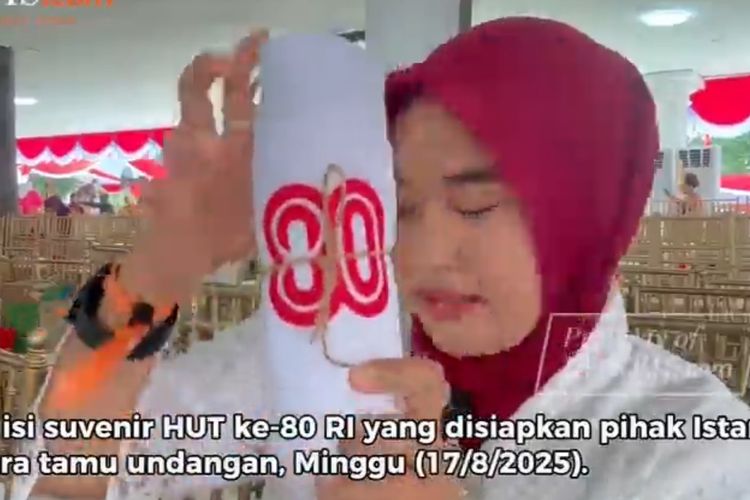 perayaan HUT RI, 17 Agustus 2025, hut ke 80 ri, perayaan HUT ke-80 RI, suvenir hut ke-80 ri, 11 Suvenir Eksklusif dari Istana Merdeka Saat HUT ke-80 RI, Ada Buku Prabowo, 1. Topi “RI-80”, 2. Kaos hitam putih, 3. Tumbler, 4. Pouch kanvas, 5. Kipas batik, 6. Majalah "Peristiwa Sekitar Proklamasi", 7. Handuk kecil, 9. Majalah Kerja Presiden Prabowo, 10. Buku foto “Rekam Jejak Sang Patriot”, 11. Payung
