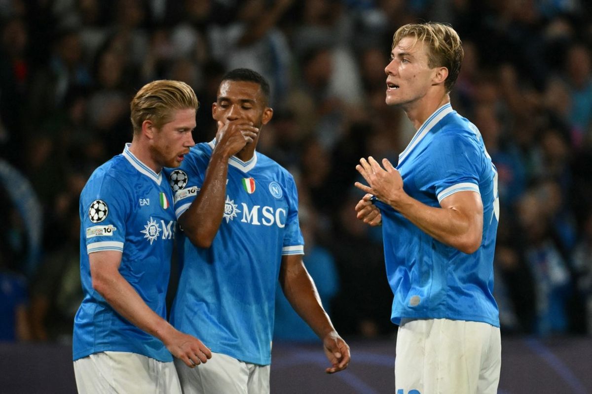 Kevin De Bruyne, napoli, sporting cp, liga champions, Napoli vs Sporting CP, Rasmus Hojlund, Ucapan Rasmus Hojlund Soal Bermain bersama De Bruyne di Liga Champions