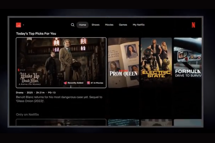 Netflix, antarmuka, tampilan Netflix, platform streaming online, Setelah 10 Tahun, Tampilan Netflix di TV Akhirnya Dirombak