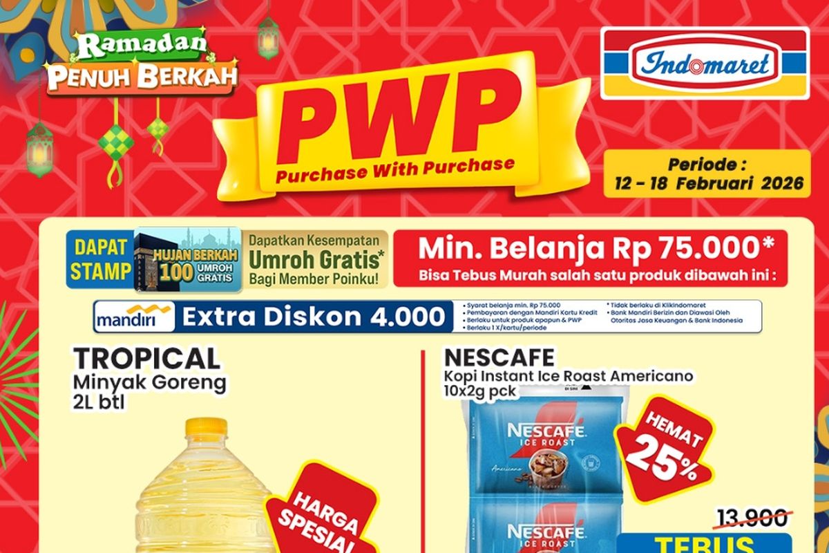 Indomaret, Promo Indomaret Hari Ini 10-23 Februari 2026, Diskon Snack Pilihan hingga Kebutuhan Dapur, Diskon Festival Sambut Ramadhan, Harga Khusus Member, Baca juga: , Diskon hingga 25 persen Harga Spesial, Diskon Kebutuhan Dapur, Diskon Rp 13.000 Sanrio characters Face Off Figures Blind Box, Photo Challenge Momen Spesial Rayakan Cinta