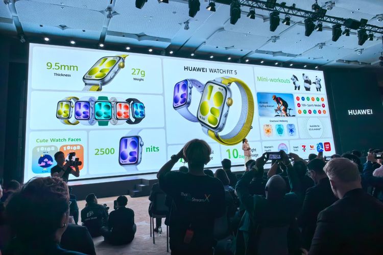 Huawei, Huawei Watch Fit 5, smartwatch, Huawei Watch Fit 5 Pro, Huawei Watch Fit 5 dan Fit 5 Pro Rilis Global, Layar Luas dan Sensor Lebih Akurat