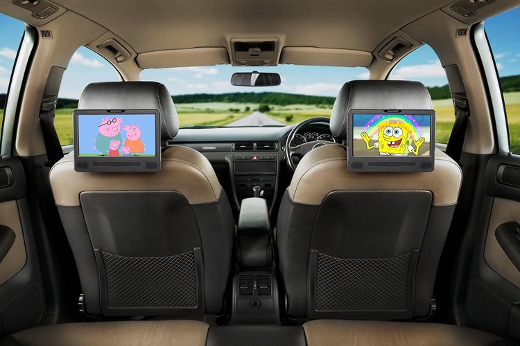 modifikasi, kecelakaan, headrest, mobil, Jangan Pasang TV di Headrest, Bisa Cedera Parah Saat Kecelakaan
