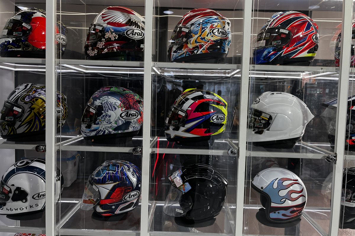 Arai, IIMS, helm, Diskon Helm Arai di IIMS 2026, Nyaris Rp 3 Juta