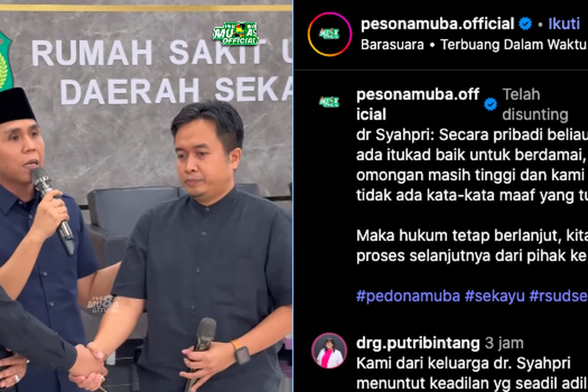 RSUD Sekayu Musi Banyuasin, Sumatera Selatan, RSUD Sekayu, dokter Syahpri Putra Wangsa, Dokter Syahpri, Paksa Dokter Syahpri Buka Masker, Keluarga Pasien Minta Maaf, Proses Hukum Tetap Berjalan, Sikap RSUD Sekayu, Polisi Pastikan Laporan Diproses, Awal Kasus Dokter Laporkan Keluarga Pasien