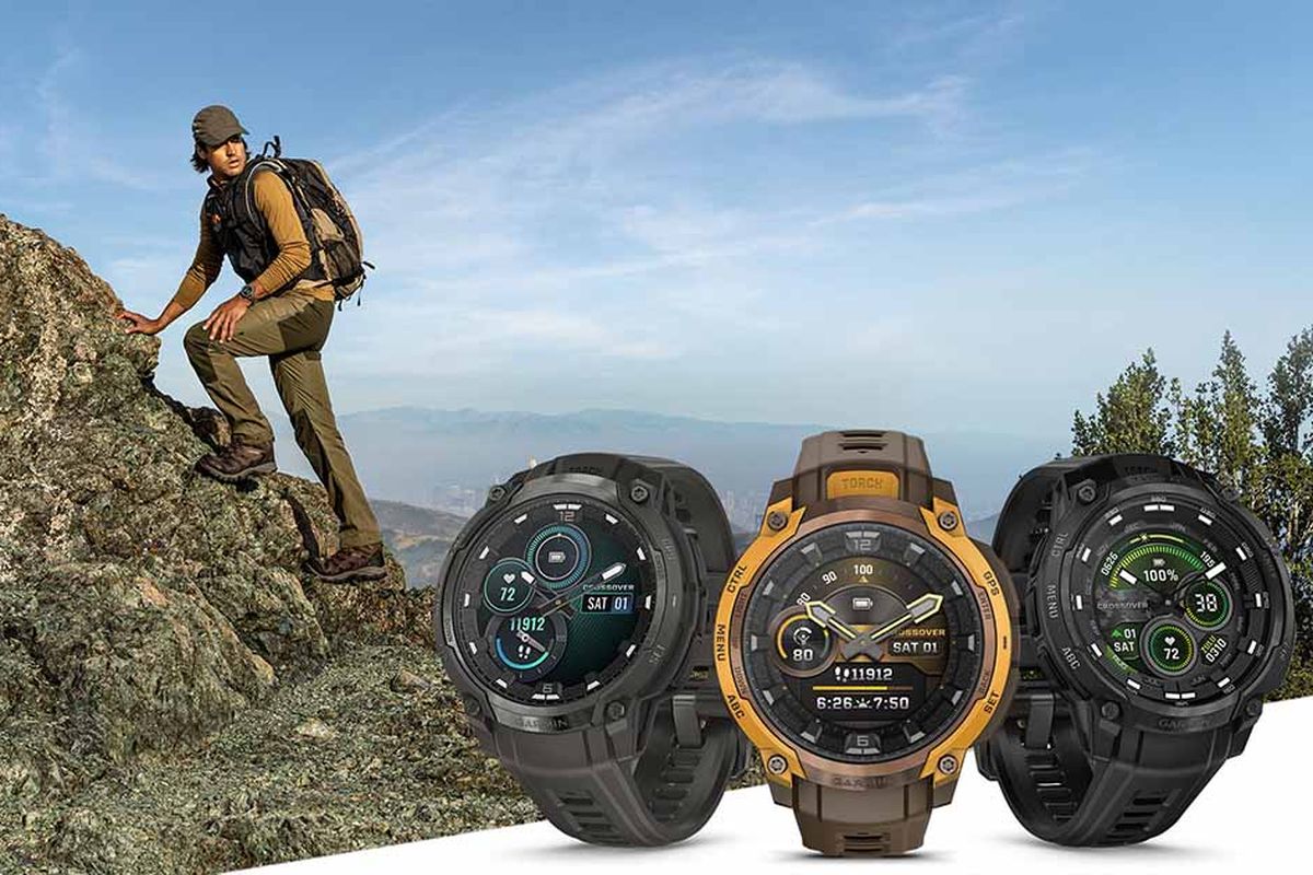 Garmin, Instinct Crossover AMOLED, smartwatch, Indonesia, SmartWatch, instinct crossover amoled, harga Garmin Instinct Crossover AMOLED, spesifikasi Garmin Instinct Crossover AMOLED, harga garmin terbaru, Garmin Instinct Crossover AMOLED Resmi di Indonesia, Smartwatch Tangguh dengan Jarum Analog