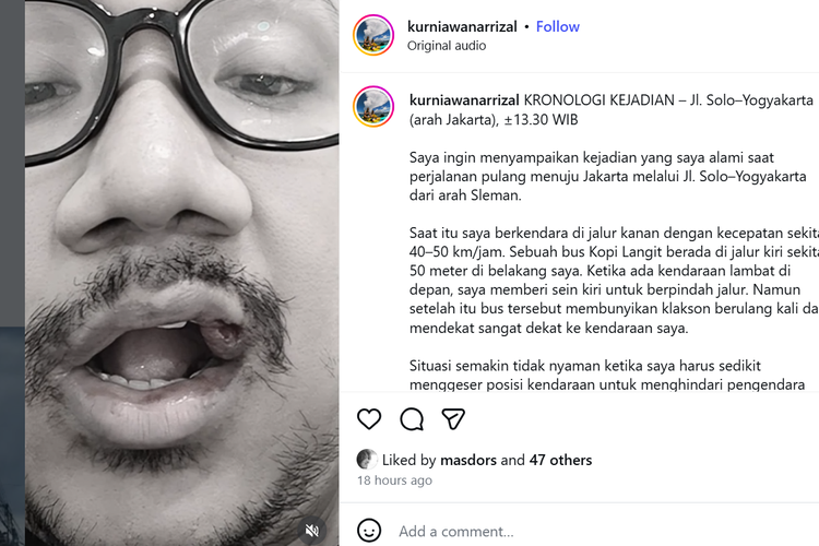 bus Kopi Langit, Dugaan Kekerasan di Jalan Raya: Insiden Bus di Yogyakarta