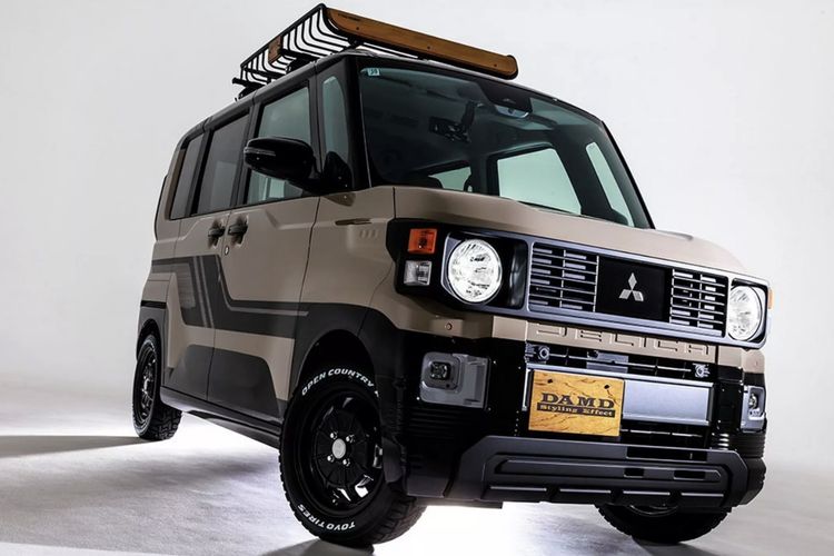 modifikasi, Mitsubishi Pajero, Mitsubishi Delica Mini Disulap Jadi Mini Pajero Bergaya Retro