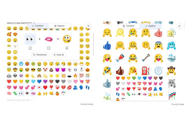 emoji, Google, Emoji Combiner, Google Search, WhatsApp, fitur hidden gem, stiker WhatsApp, stiker WA, chatting, Bosan Emoji Bawaan? Bikin Emoji Sendiri Pakai Combiner dari Google