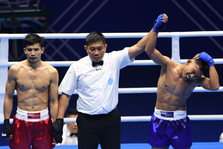 medali emas, Kickboxing, kickboxing Indonesia, SEA Games 2025, Jefri Sumbang Satu-satunya Emas Kickboxing Indonesia di SEA Games 2025