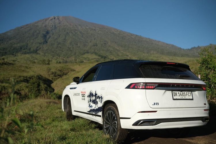 Jaecoo, Jaecoo J7 SHS, Jaecoo Indonesia, Jaecoo Uji Teknologi Hybrid di Medan Ekstrem Gunung Rinjani