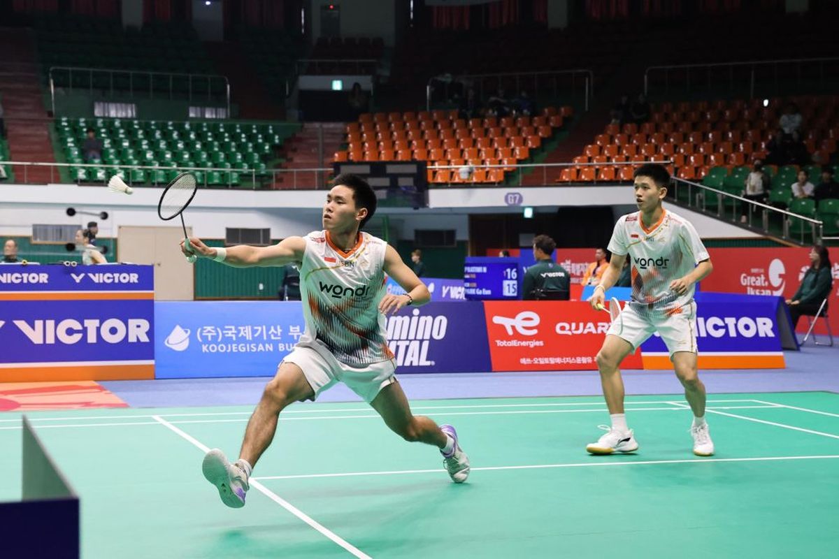 Raymond Indra, Nikolaus Joaquin, Perancis, Eloi Adam, Leo Rossi, Indonesia, Indonesia Masters, Hasil Indonesia Masters 2026: Dramatis, Raymond/Joaquin ke 16 Besar