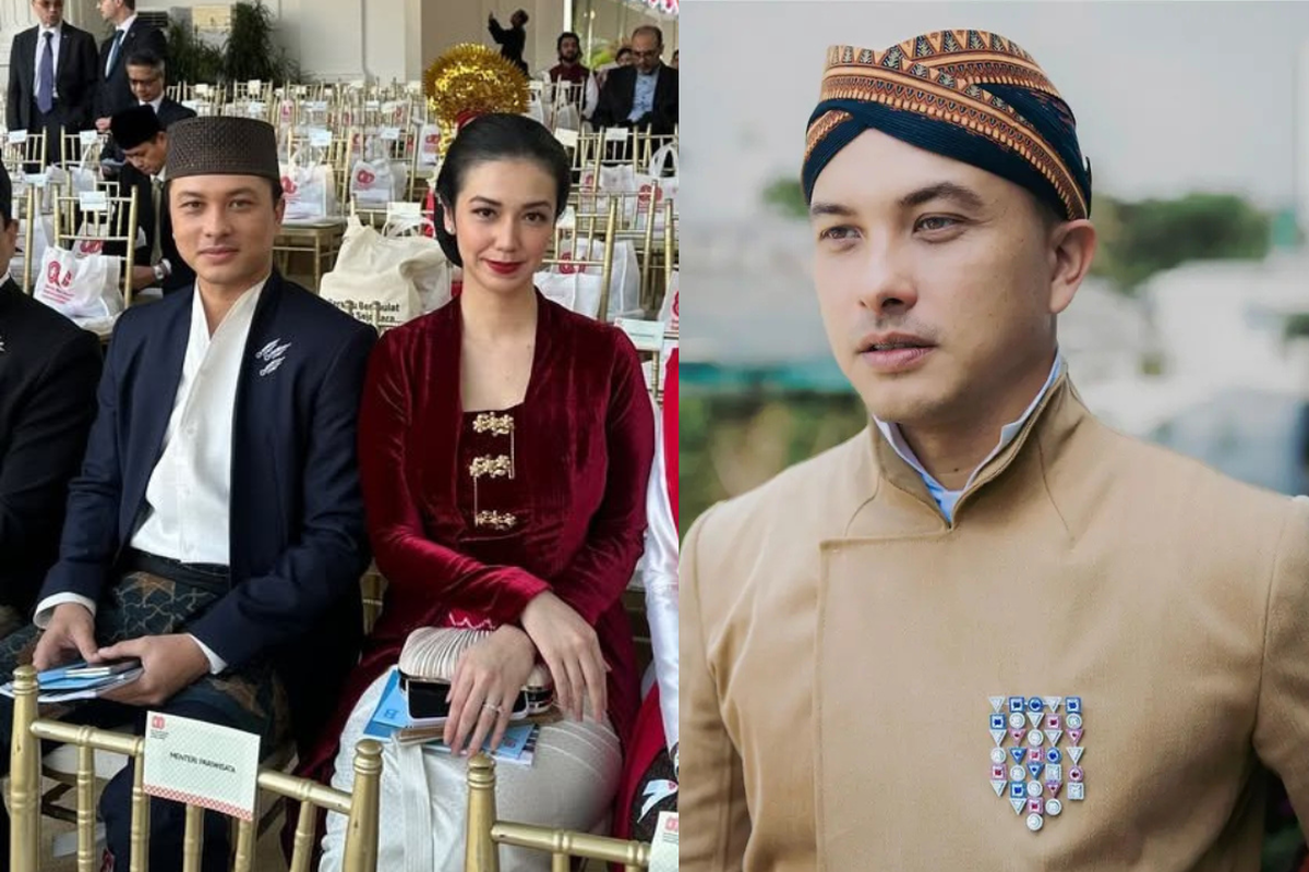 Nicholas Saputra, wastra nusantara, hut ke 80 ri, busana nicholas saputra, gaya nicholas saputra, 6 Gaya Nicholas Saputra dengan Busana Nusantara, Pakai Songkok Anyaman di HUT ke-80 RI, 1. Outer tenun kasual, 2. Beskap Jawa, 3. Nuansa adat di acara resmi, 4. Busana adat Bali dengan udeng, 5. Songkok anyaman, 6. Beskap hitam