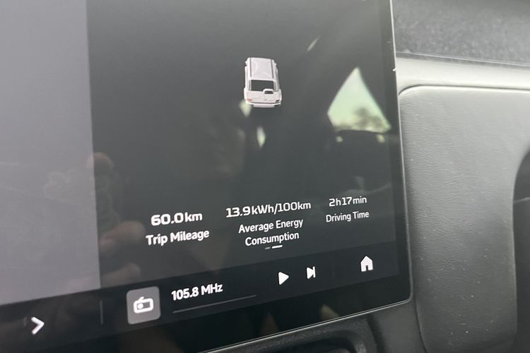 konsumsi daya, iCar, mobil, mobil listrik, Hasil Tes Konsumsi Daya iCar V23 Jalan Kombinasi: Setara 87 Kpl