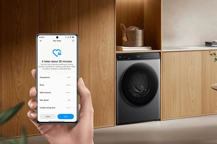 Xiaomi, Mijia Front Load Washer Dryer, smart home, mesin cuci Xiaomi, Xiaomi Mijia Front Load Washer Dryer, Xiaomi Rilis Mesin Cuci Pertama di Indonesia, Mijia Front Load Washer Dryer 10.5kg